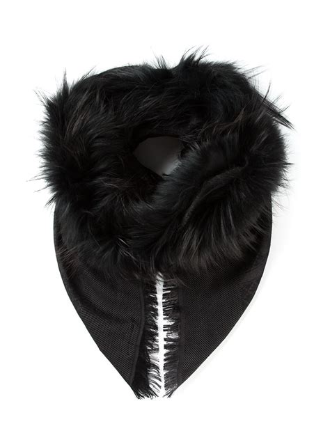 women's gucci head scarf|gucci scarf with fur trim.